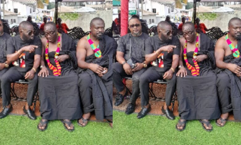 Business Tycoon Kwame Osei Despite Honors Late Sister-In-Law with a 'grand' arrival at her funeral