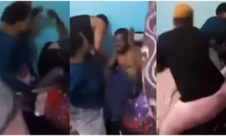 Man in hot water as all three ladies he is dating storms his house to beat him up