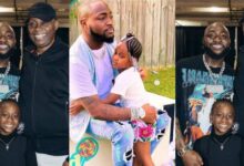 Fans note the resemblance between Davido's daughter and her grandpa as photos from the musician's birthday celebration drop.