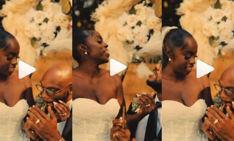A Video Of Bride And Groom Smoking Cigar On Their Wedding Day Catches Attention Online