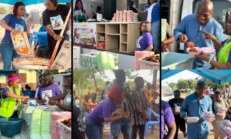 The Volta Region Was Stormed By Mcbrown And Her Crew To Cook And Dine With The Victims Of The Akosombo Dam Spillage.