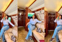 “Be A Voice Not An Echo” - Rеgina Daniеls Advises As She Slays In Stunning Photos In Private Jet