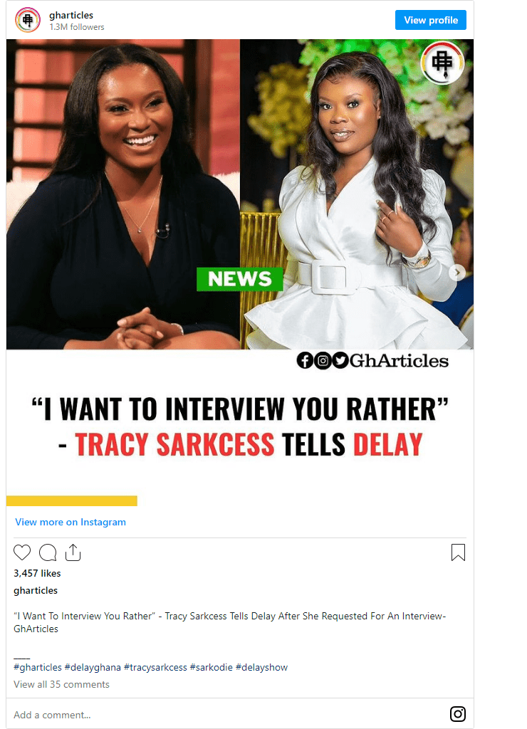 Tracy Sarkcess Swerves Delay's Interview As She Also Pleads With Her To Come For An Interview