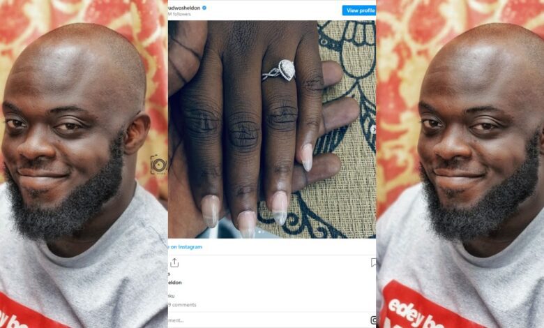 "You Can't Go Into Marriage With This Head" - Social Media Users React To Kwadwo Shеldon's Engagement Announcing