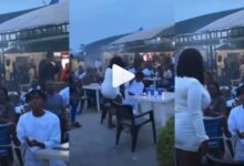 Beautiful Lady Angrily Slaps Boyfriend For Proposing To Her Publicly