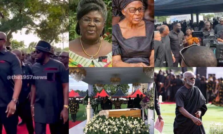 Dr. Paa Kwesi Nduom, Osei Kwame Despite And His Rich Friends Catches Attention At Theresa Kuffour’s Funeral